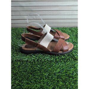B.O.C. Born Concept Women's Brown Strappy Slingback Sandals Size 7M
